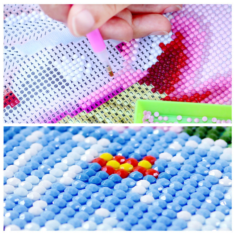 50X70CM - Happy Bear DIY 5D Full Diamond Painting NO Frame Square Beads