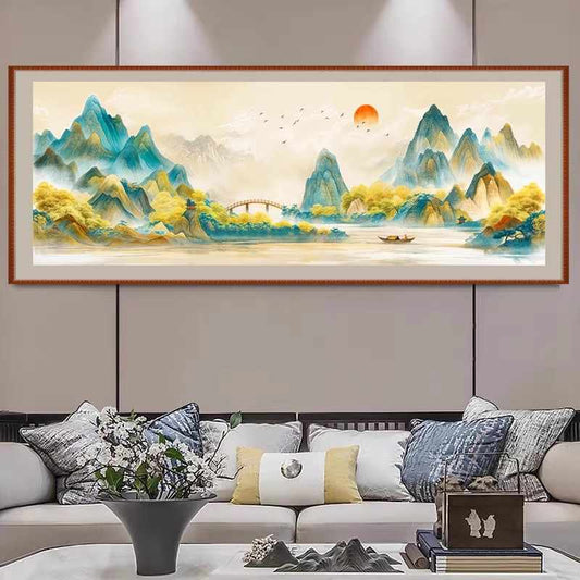 52X150CM Landscape DIY Cross Stitch Kits 11CT 3 Strands NO Frame