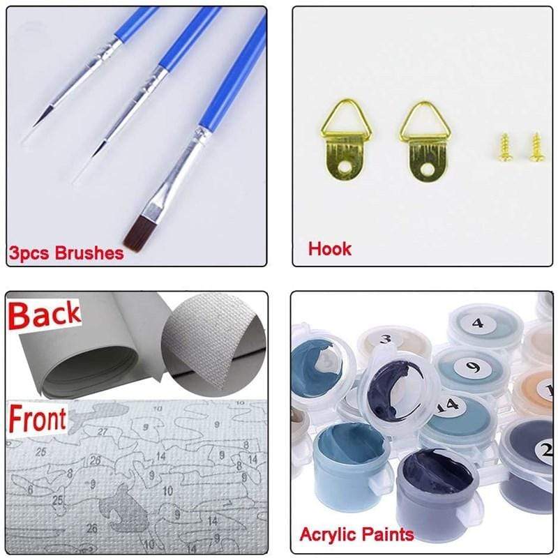 40X50CM Zootopia DIY Oil Painting By Numbers WITH Frame