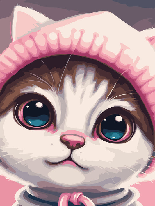 40X50CM New Cat DIY Oil Painting By Numbers