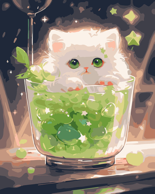 40X50CM New Cat DIY Oil Painting By Numbers