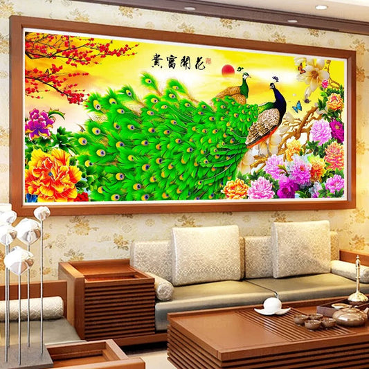 Peacock DIY 5D Full Diamond Painting NO Frame