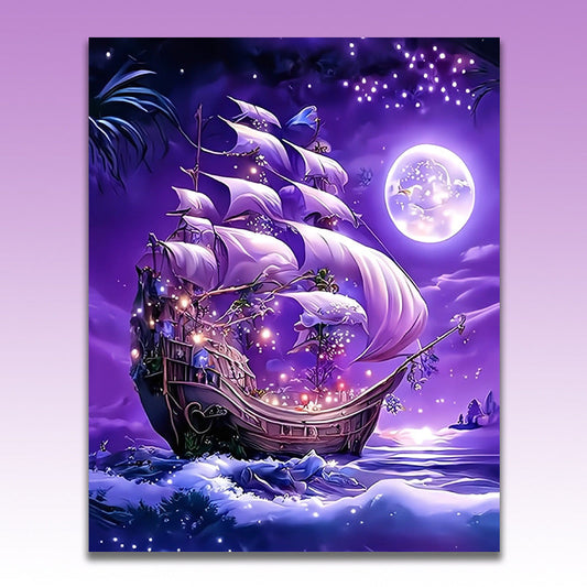 Dreamy Scenery 40X50CM DIY Oil Painting By Numbers WITH Frame