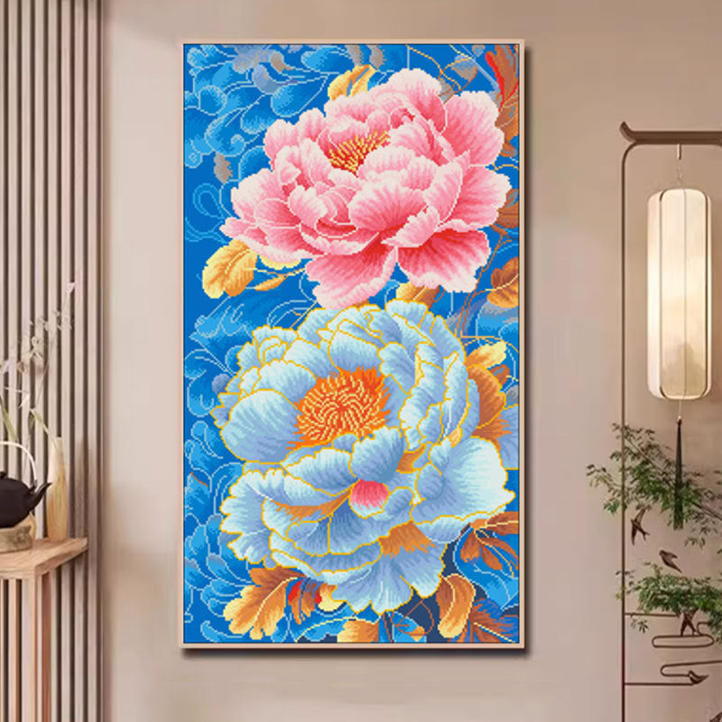 50X83CM Flower DIY Cross Stitch Kits Full Range of Embroidery 11CT 3 Strands NO Frame