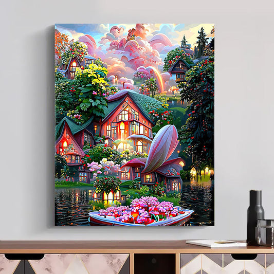 Dreamy Scenery 40X50CM DIY Oil Painting By Numbers WITH Frame