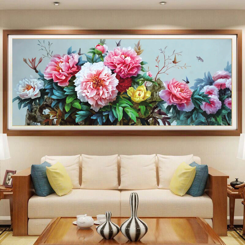 Flower DIY Cross Stitch Kits Full Range of Embroidery 11CT 3 Strands NO Frame