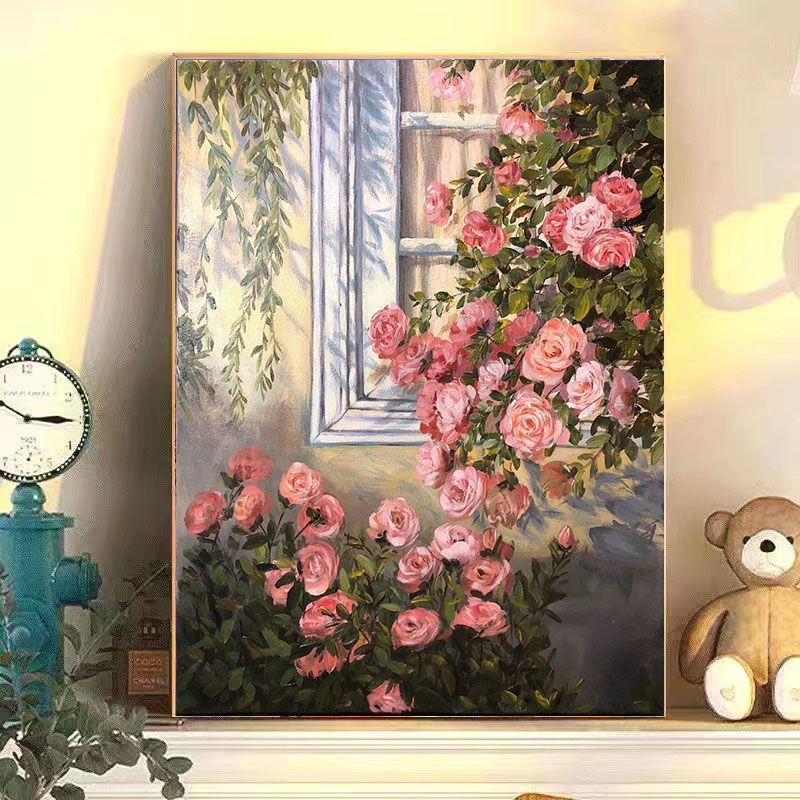 40X50CM Flower DIY Oil Painting By Numbers