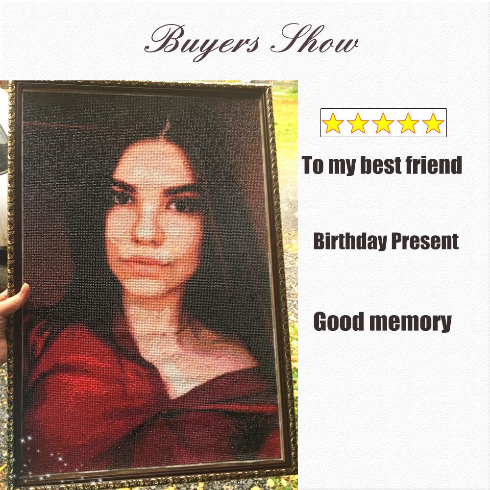 DIY PHOTO CUSTOM 5D Diamond Painting Picture-Round beads