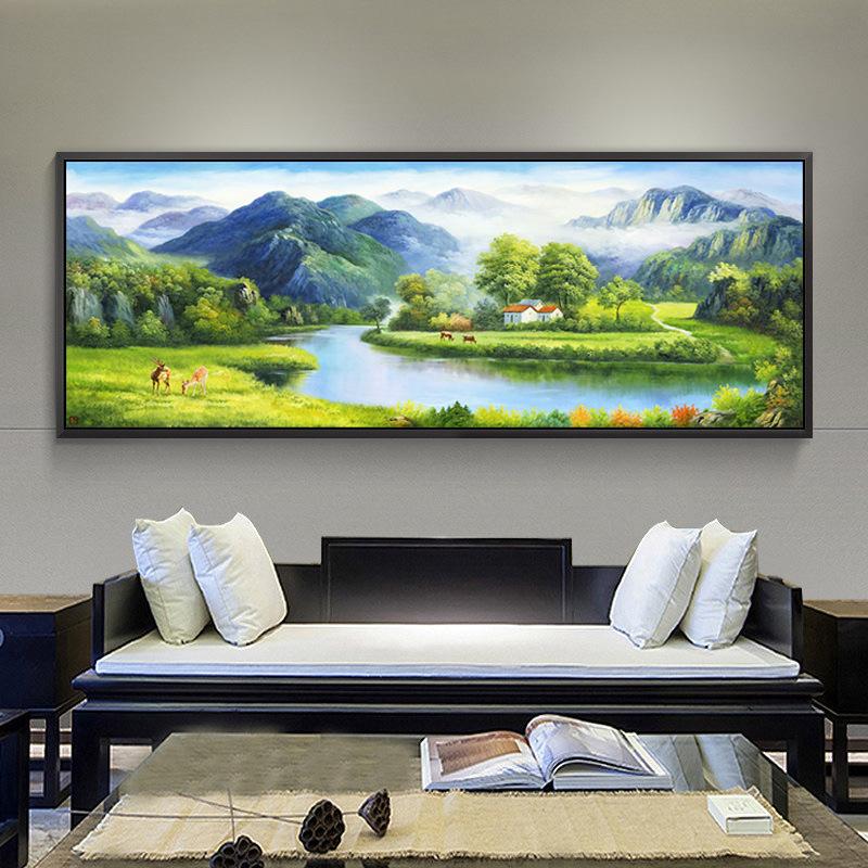 120x40CM-Riverside- DIY 5D full Diamond Painting NO FRAME M2960