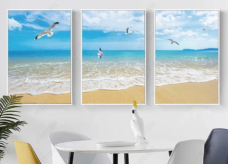 120x60cm Beach and sea 5d diy diamond painting full drill NO FRAME