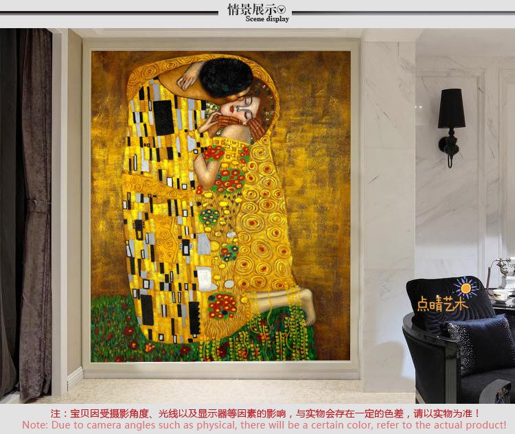 60x120CM Van Gogh's famous painting kissing 5D Full Diamond Painting NO Frame Round diamond
