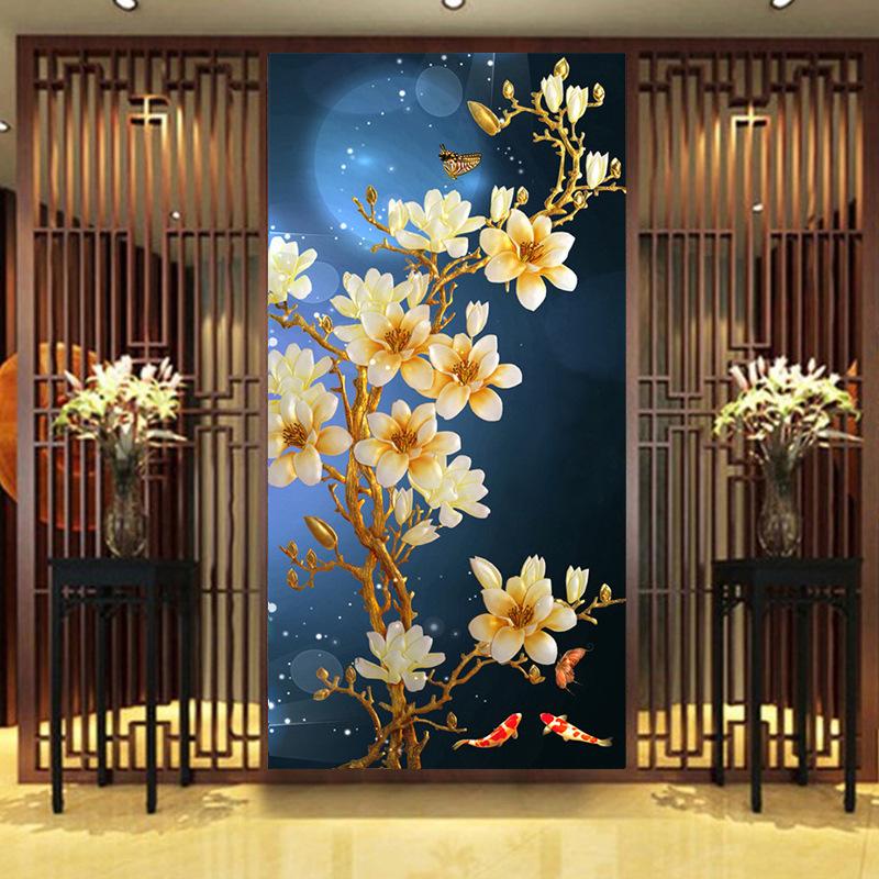 50x90CM-Flower- DIY 5D full Diamond Painting A9568