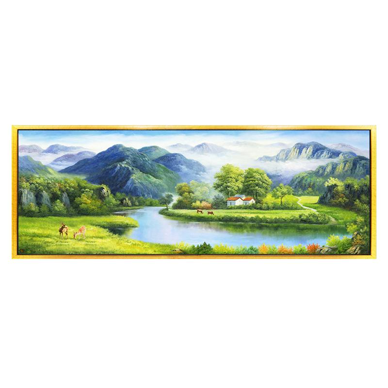 120x40CM-Riverside- DIY 5D full Diamond Painting NO FRAME M2960