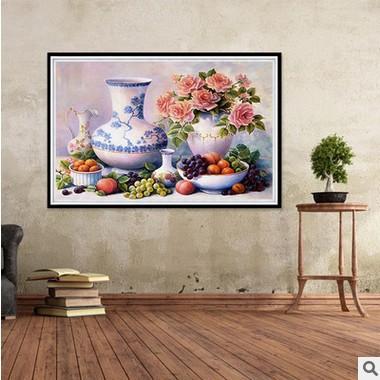 75x50CM-flower- DIY 5D full Diamond Painting