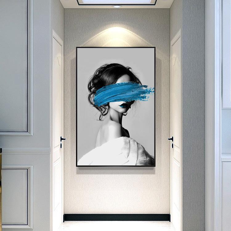 50x70CM Elegant lady Full Diamond Painting NO Frame Round diamond