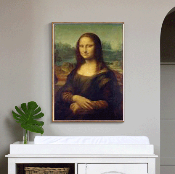 60x85CM Mona Lisa 5D Full Diamond Painting NO Frame Round diamond