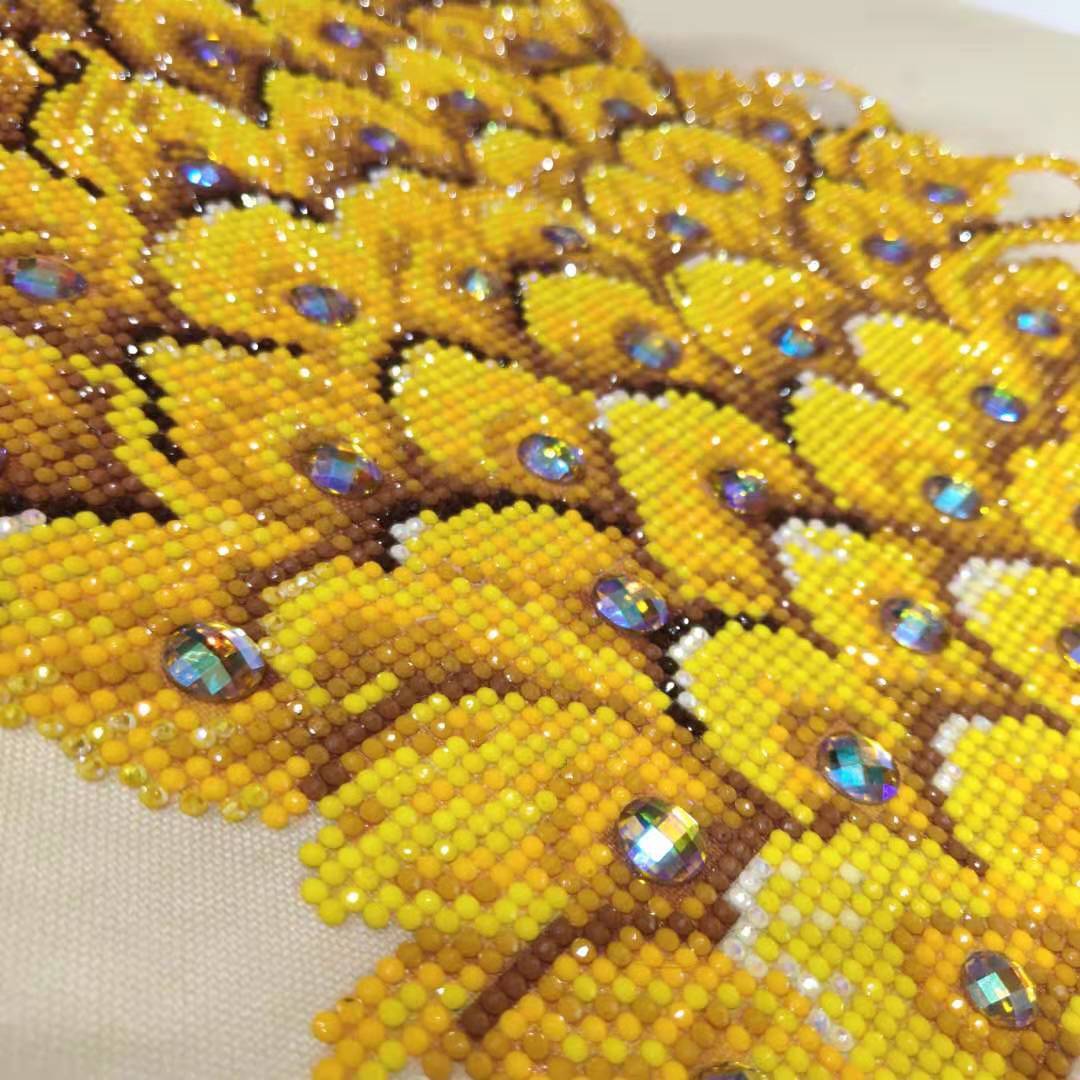120X60CM-Gold Peacock- DIY 5D Diamond Painting Full drilled No frame-M1574 (3pc 40X60CM)