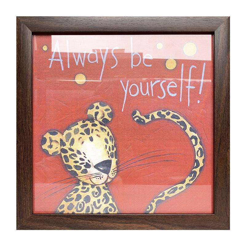 34X34CM Tiger with frame 5D Kids Diamond Painting