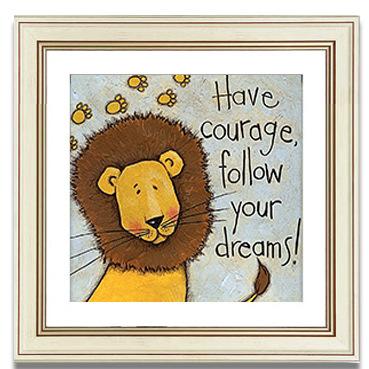 34X34CM Tiger with frame 5D Kids Diamond Painting