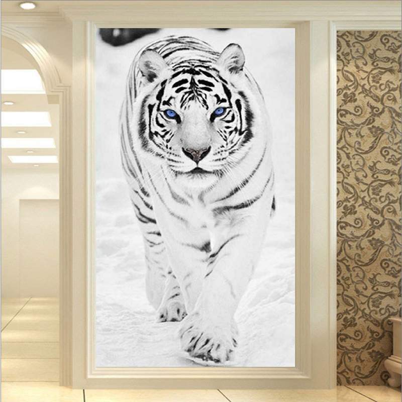 60x90CM - Tiger DIY 5D full Diamond Painting no frame