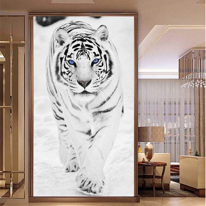 60x90CM - Tiger DIY 5D full Diamond Painting no frame