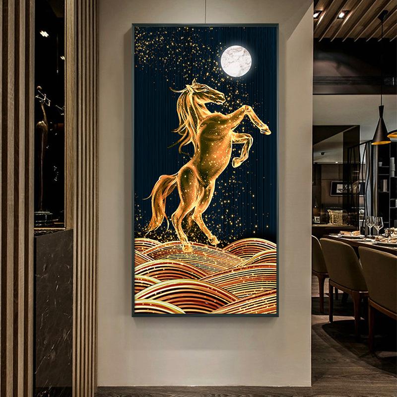 50x90cm horse moon 5d diy diamond painting full drill NO FRAME