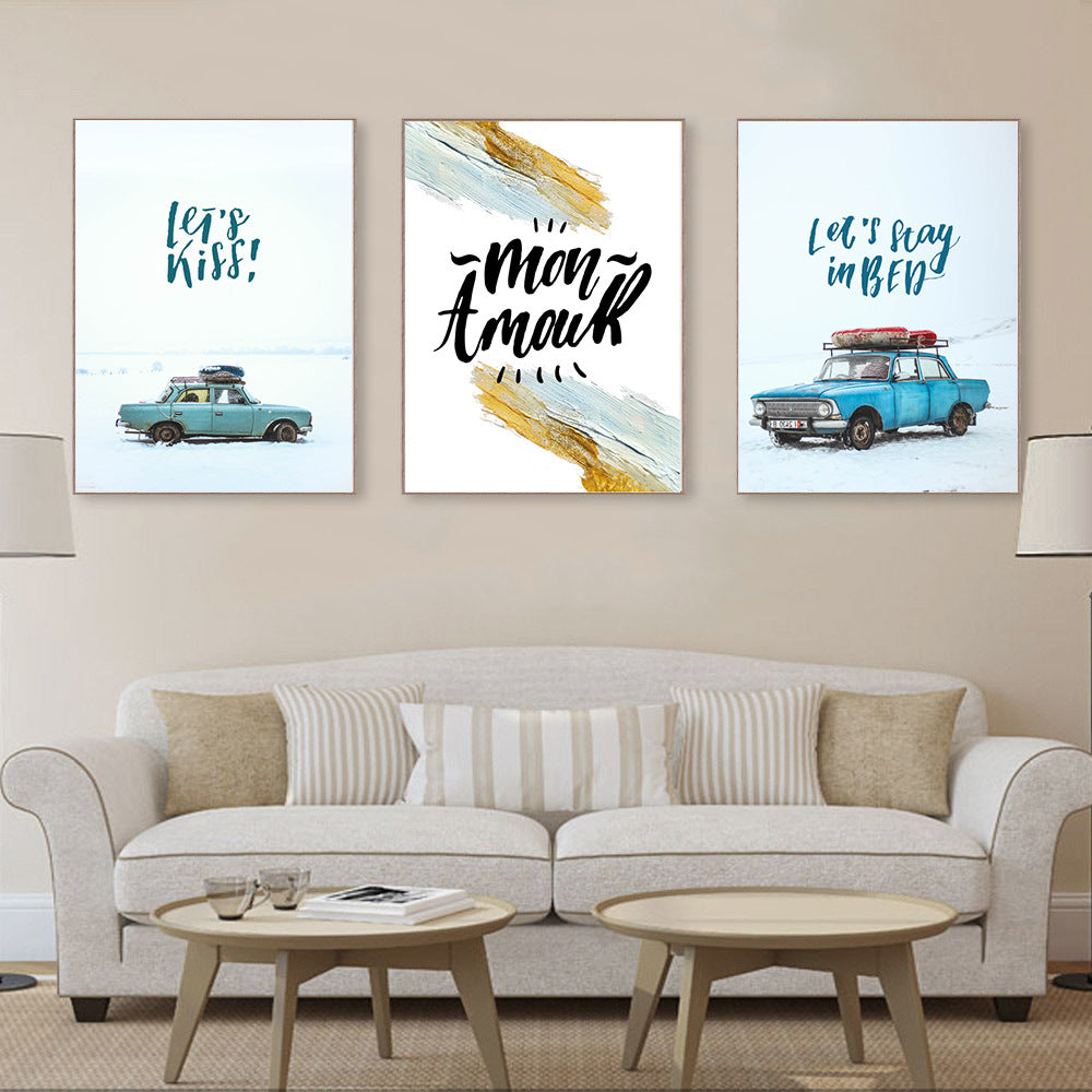 3 PCS 50X70cm NO Framed Prints Painting Canvas Wall Art For Living Room Home Decor