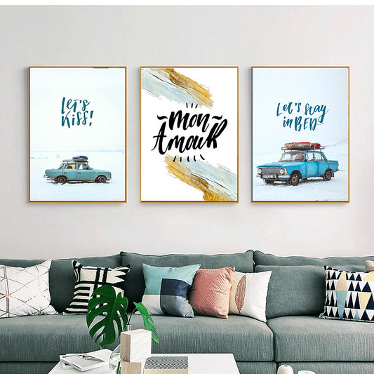 3 PCS 50X70cm  NO Framed Prints Painting Canvas Wall Art For Living Room Home Decor