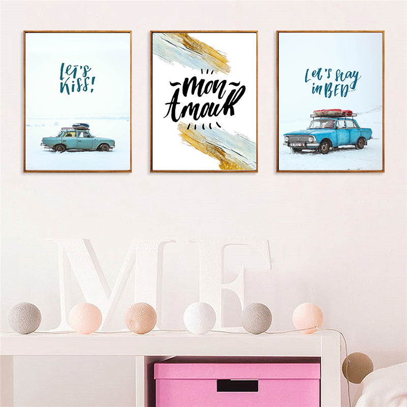 3 PCS 50X70cm NO Framed Prints Painting Canvas Wall Art For Living Room Home Decor