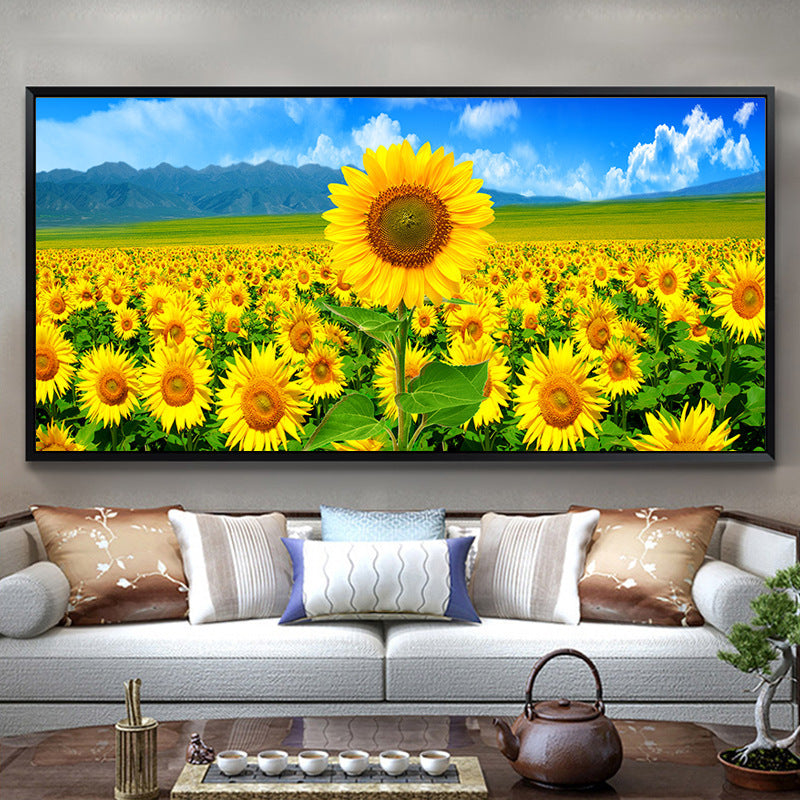 60x120CM - Sunflower DIY 5D full Diamond Painting no frame