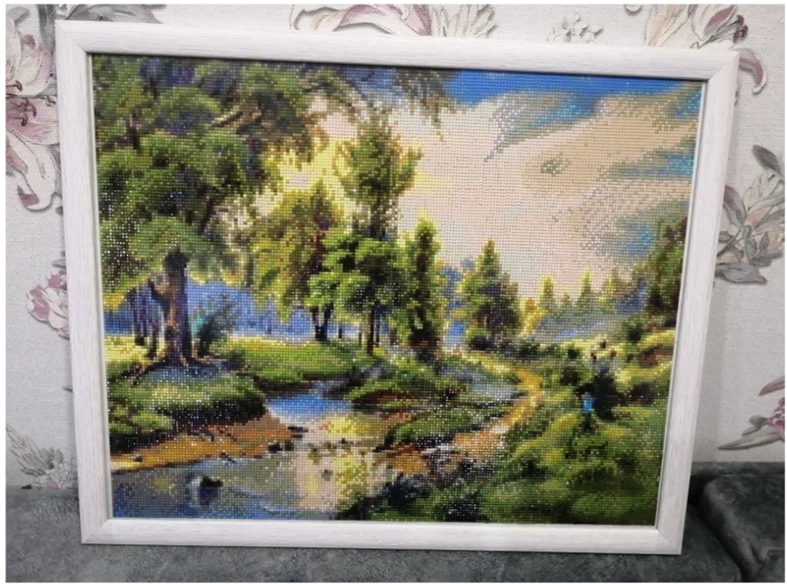 40x50cm riverside 5d diy diamond painting full drill NO FRAME