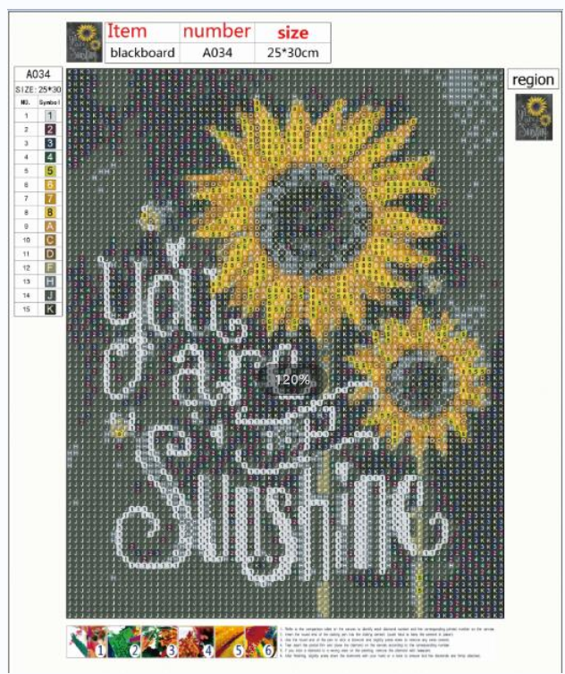 25x30cm Sunflower 5d diy diamond painting full drill NO FRAME A034