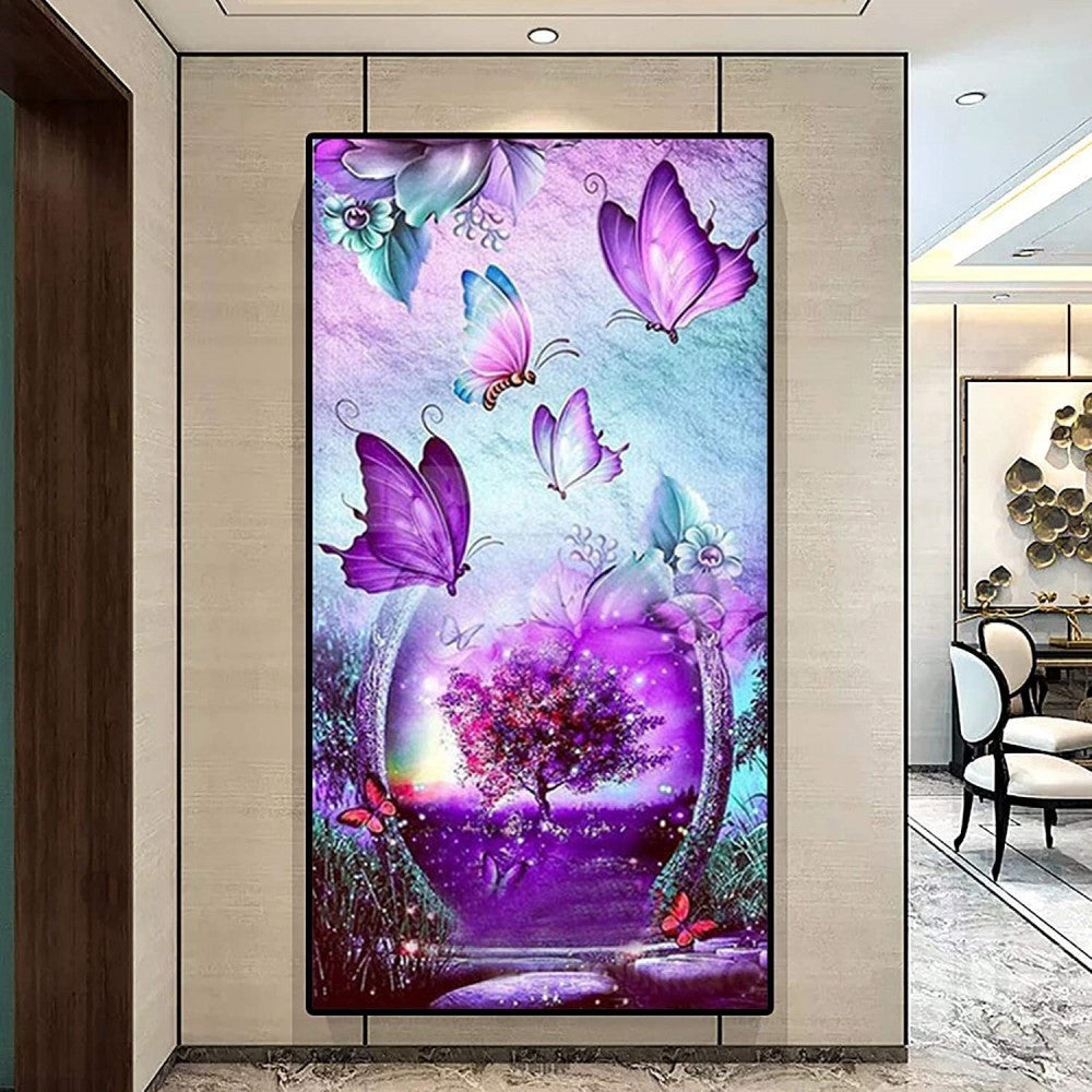 50x100CM - Butterfly DIY 5D full Diamond Painting no frame