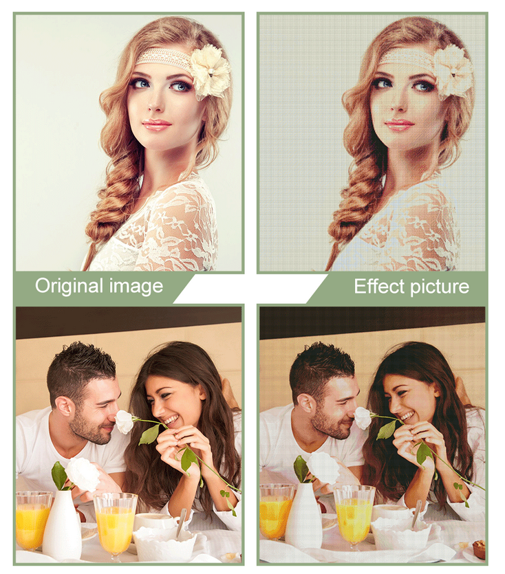 DIY PHOTO CUSTOM 5D Diamond Painting Picture-Round beads