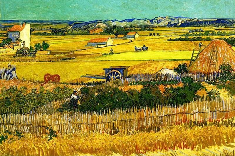 50x75CM Van gogh harvest Full Diamond Painting NO Frame Round diamond
