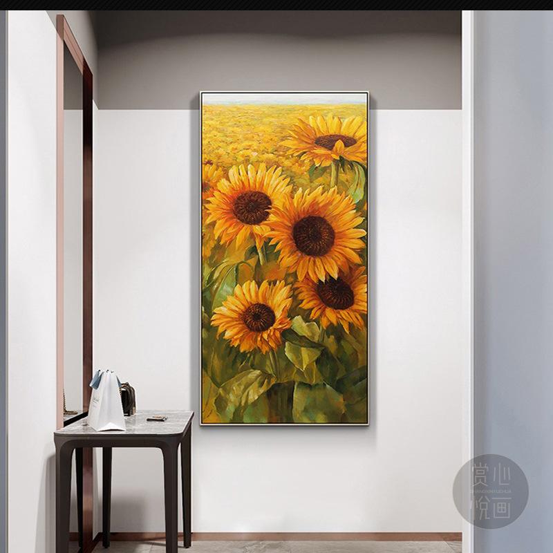50x90CM Sunflower 5D Full Diamond Painting NO Frame round diamond