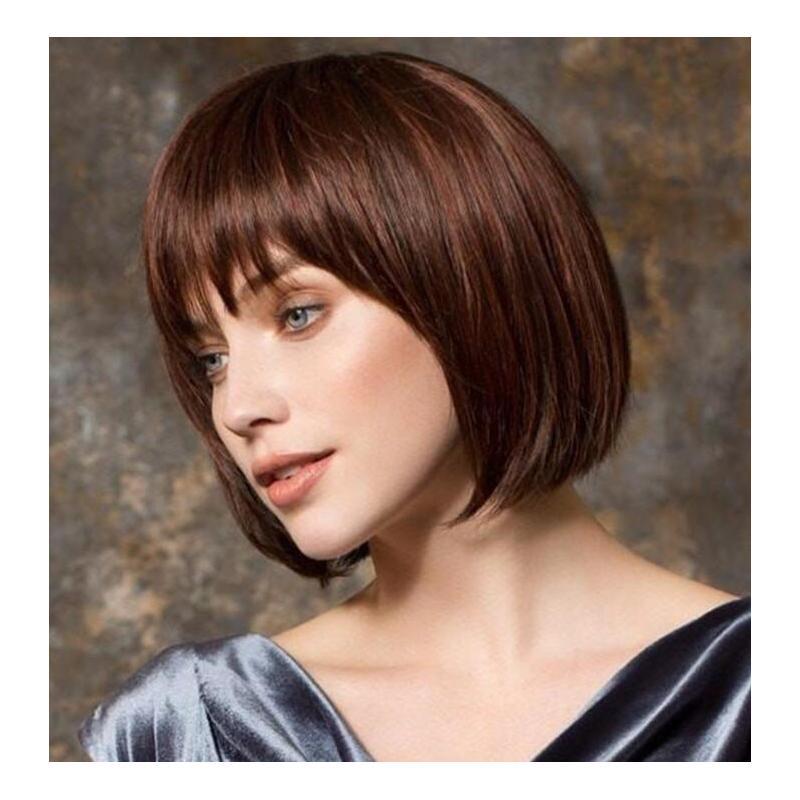 1-Piece New Fashion Air Bangs Short Hair Chemical Fiber Wig Casual Wild Straight Hair