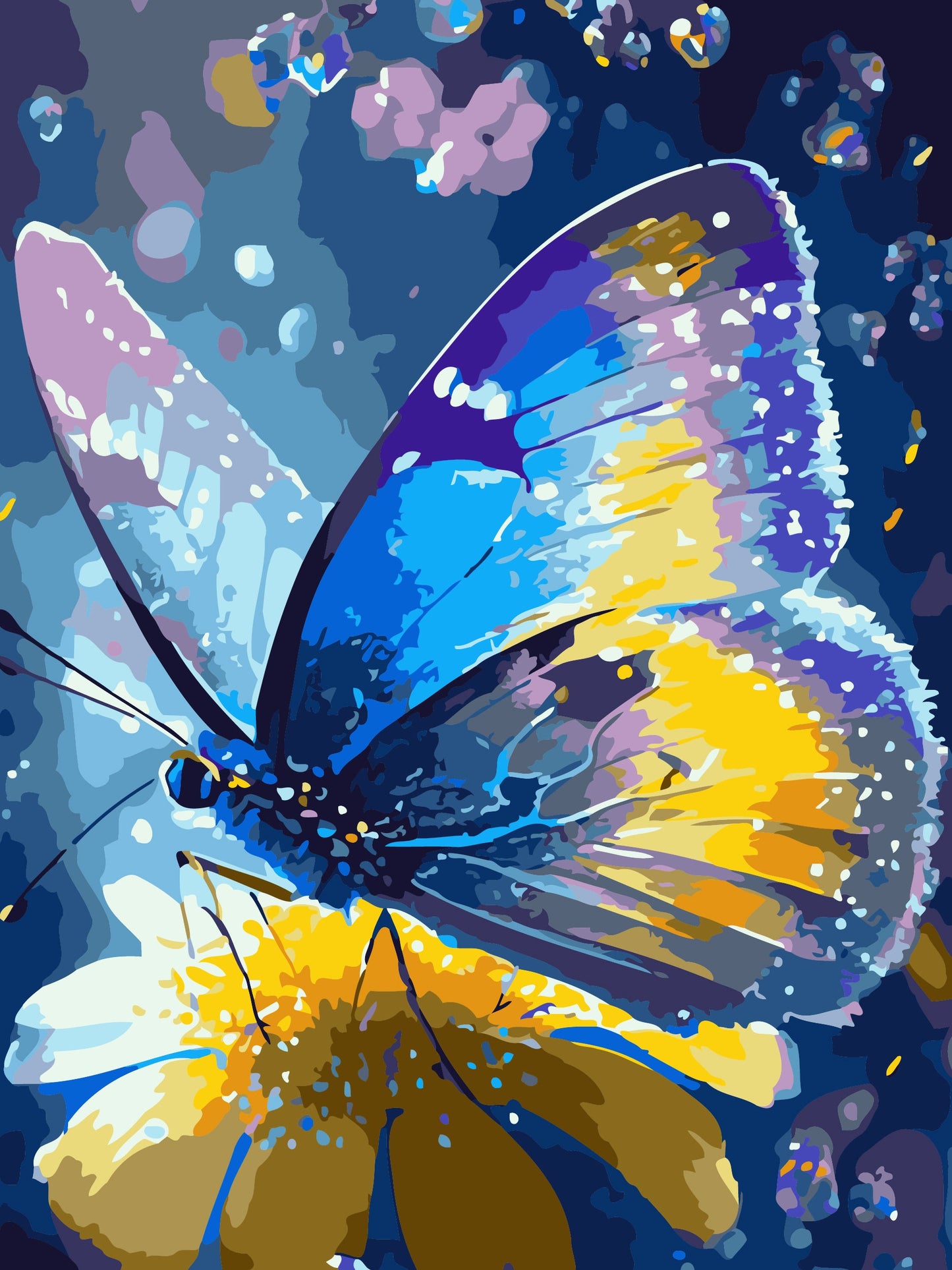 50x70CM - Butterfly DIY 5D full Diamond Painting no frame
