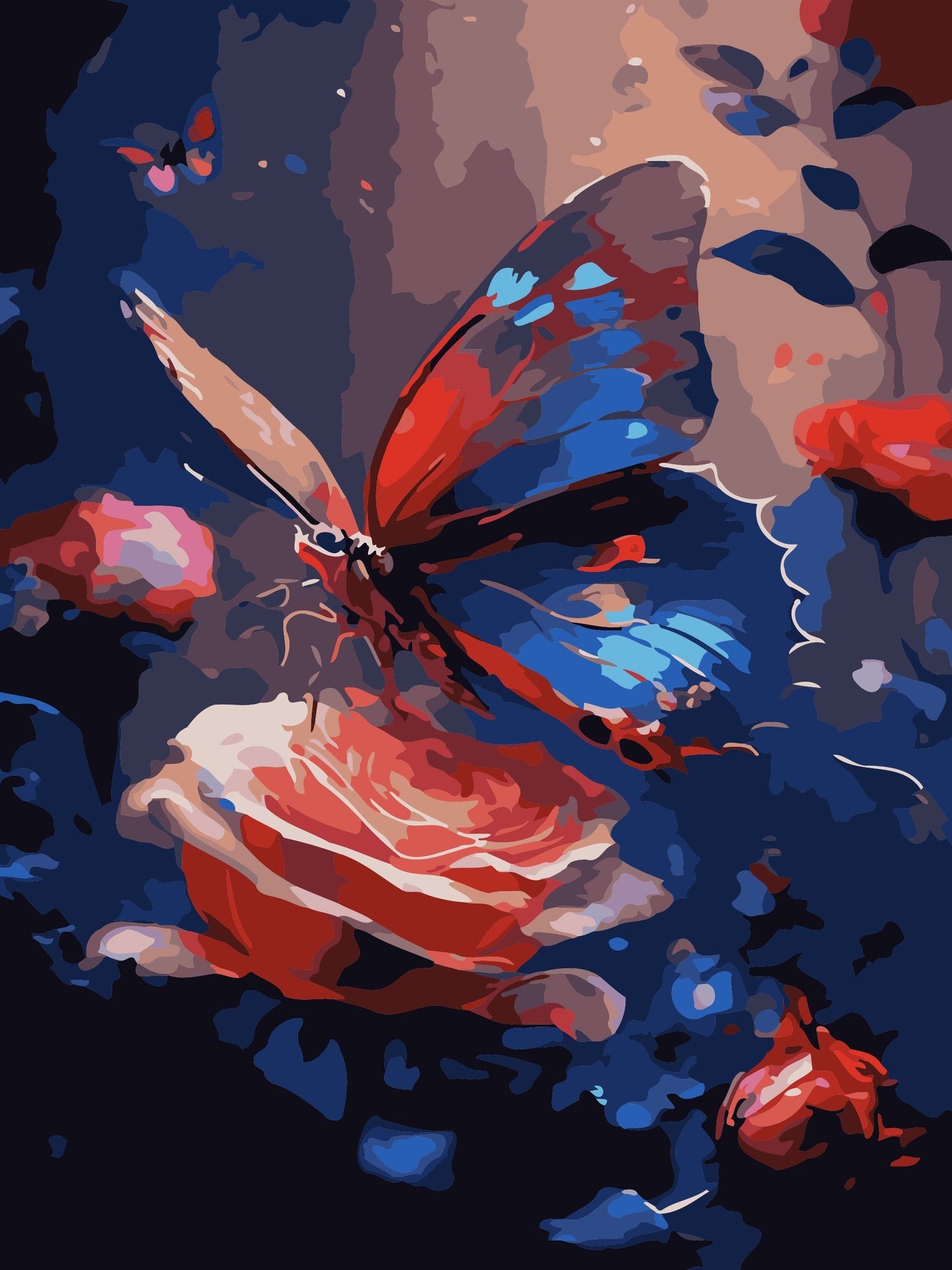 50x70CM - Butterfly DIY 5D full Diamond Painting no frame