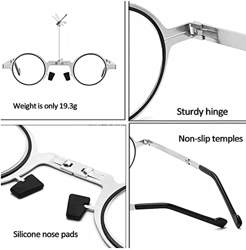 Ultra Light Titanium Material Screwless Foldable Reading Glasses