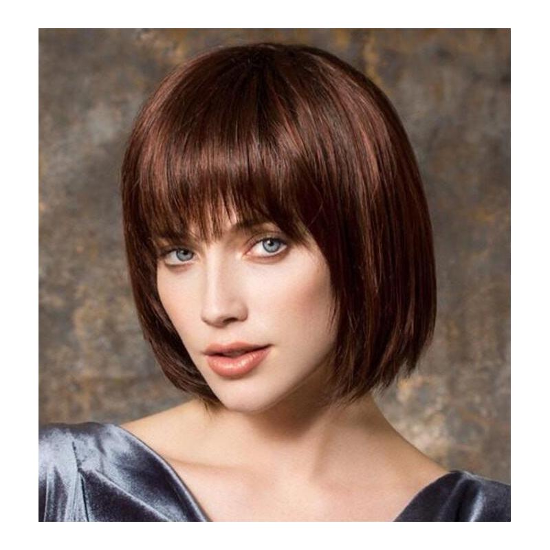 1-Piece New Fashion Air Bangs Short Hair Chemical Fiber Wig Casual Wild Straight Hair
