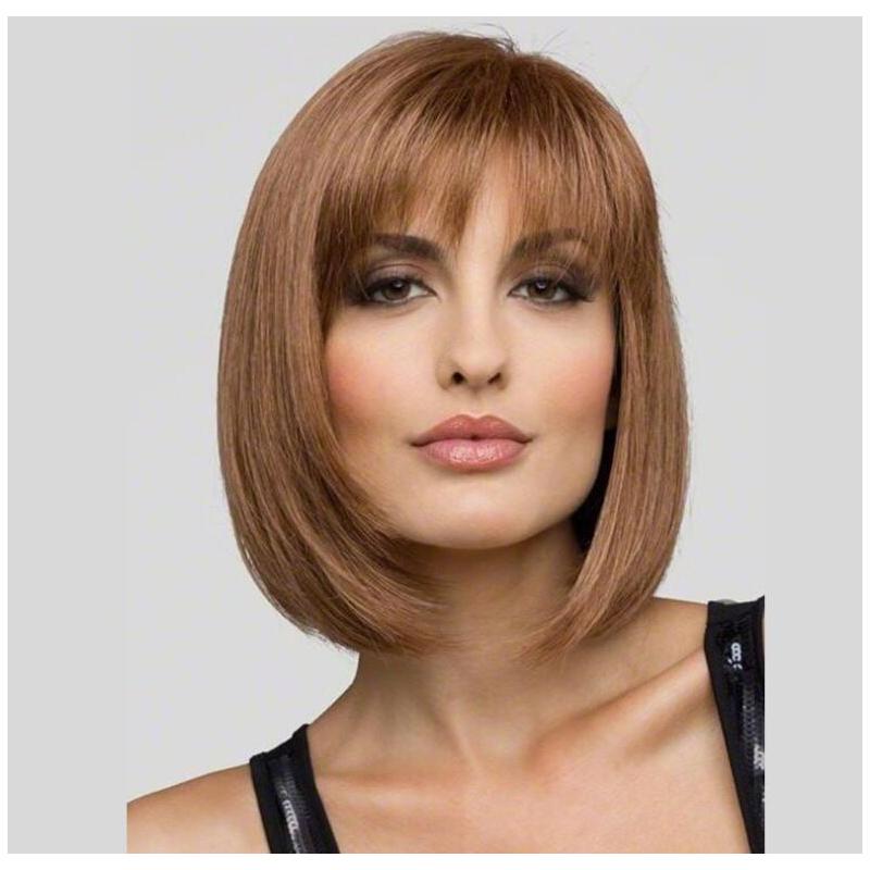 1-Piece New Fashion Air Bangs Short Hair Chemical Fiber Wig Casual Wild Straight Hair