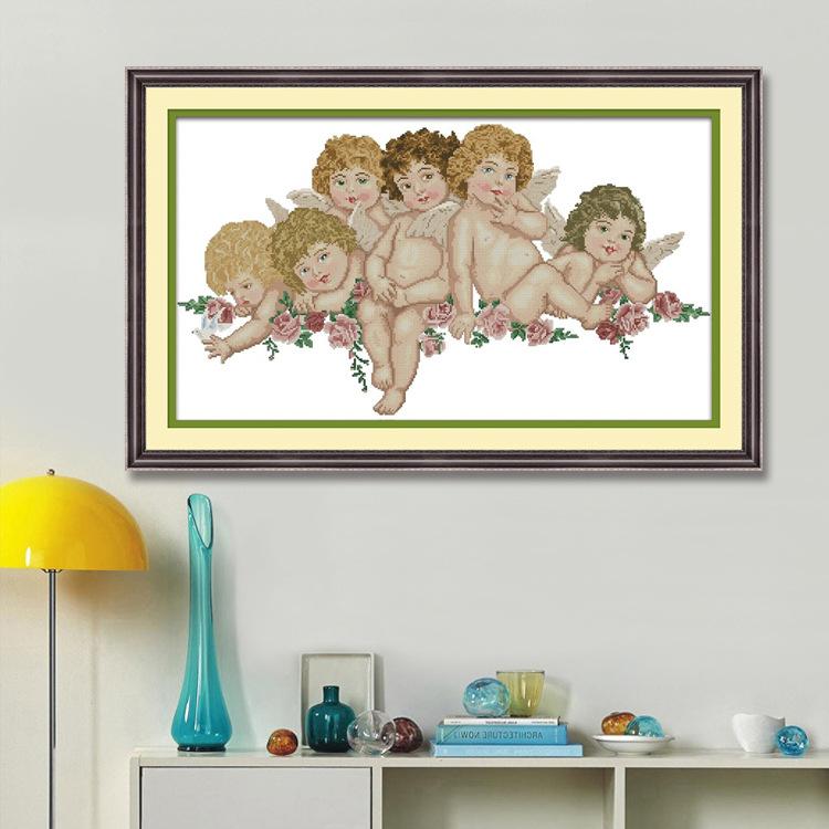 87x52CM Angels Full Diamond Painting NO Frame Round diamond