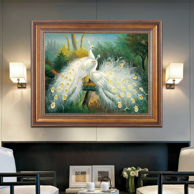 70x60CM - Peacock DIY 5D full Diamond Painting no frame