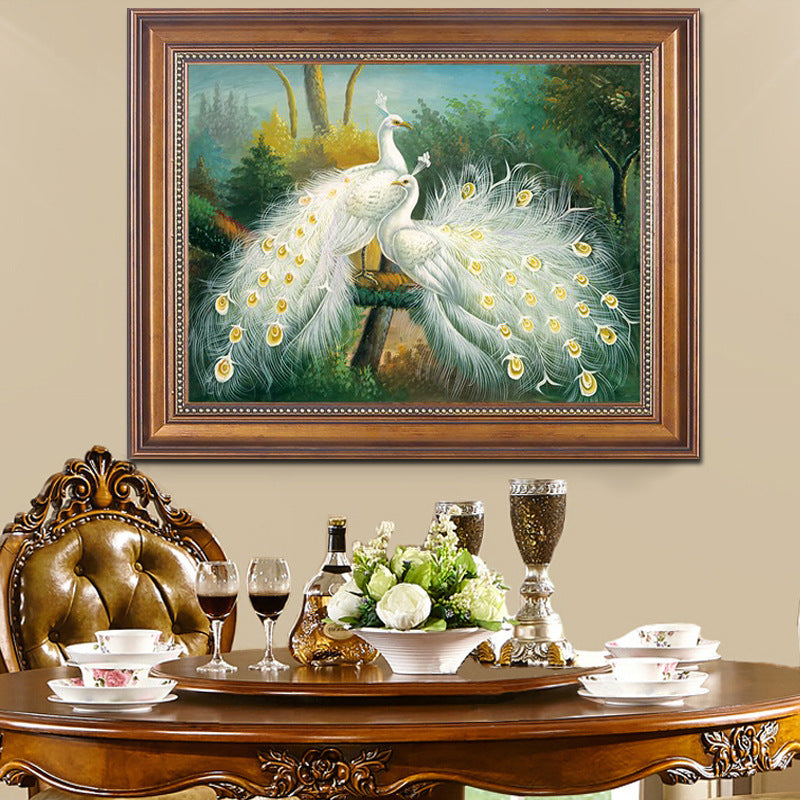 70x60CM - Peacock DIY 5D full Diamond Painting no frame