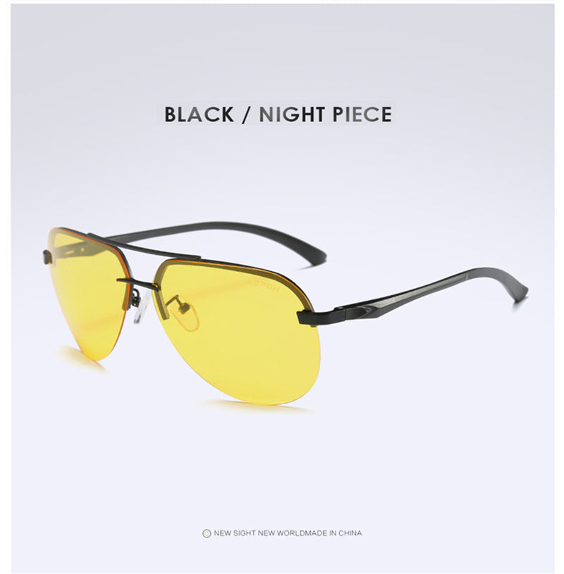 AORON Men Polarized Sunglasses Men Brand Design Sun Glasses Aluminum Leg Mirror Lens Sunglasses for Men/women