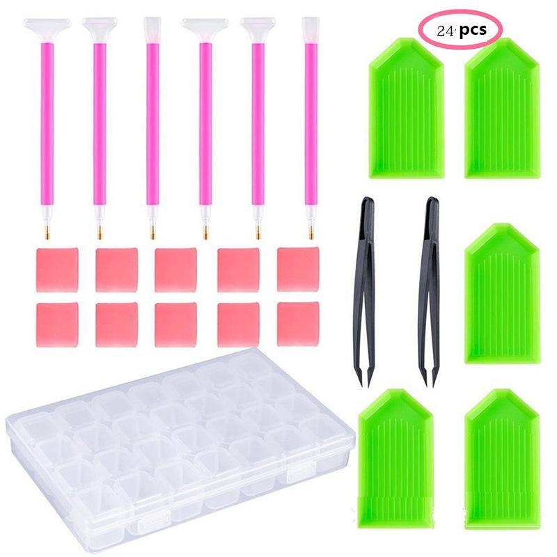 24 Pieces 5D Diamonds Painting Tools (NOT SOLD Separately)