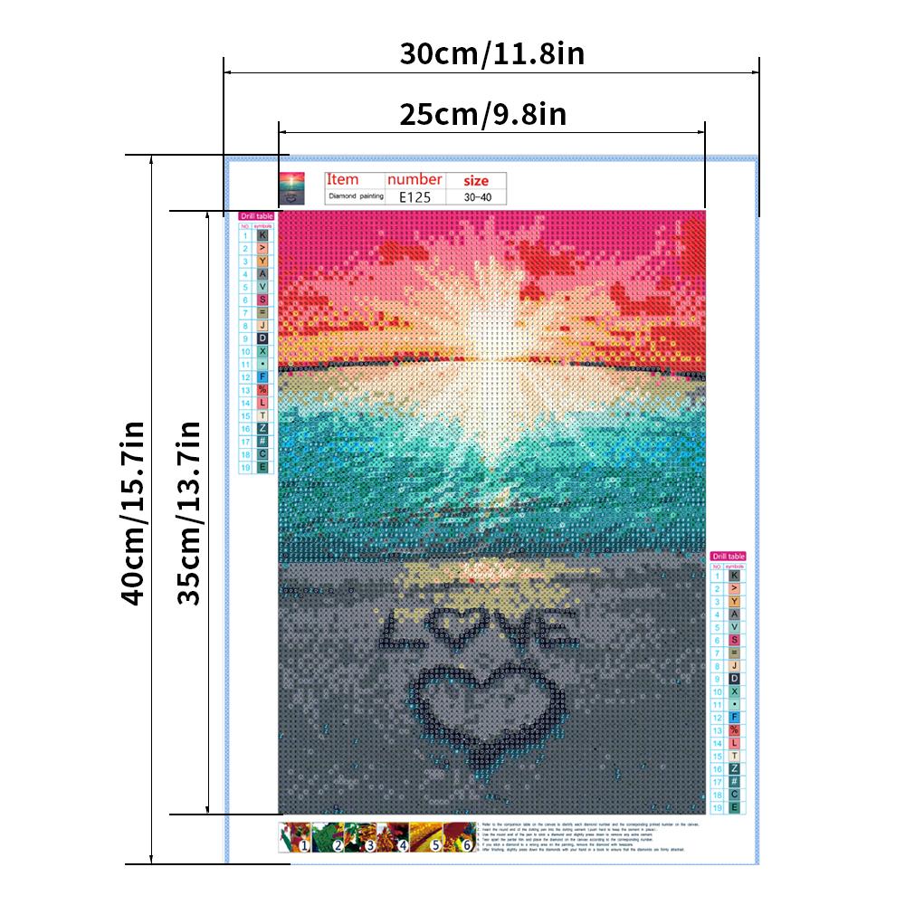30X40CM-Home Decoration DIY 5D full Diamond Painting-E125