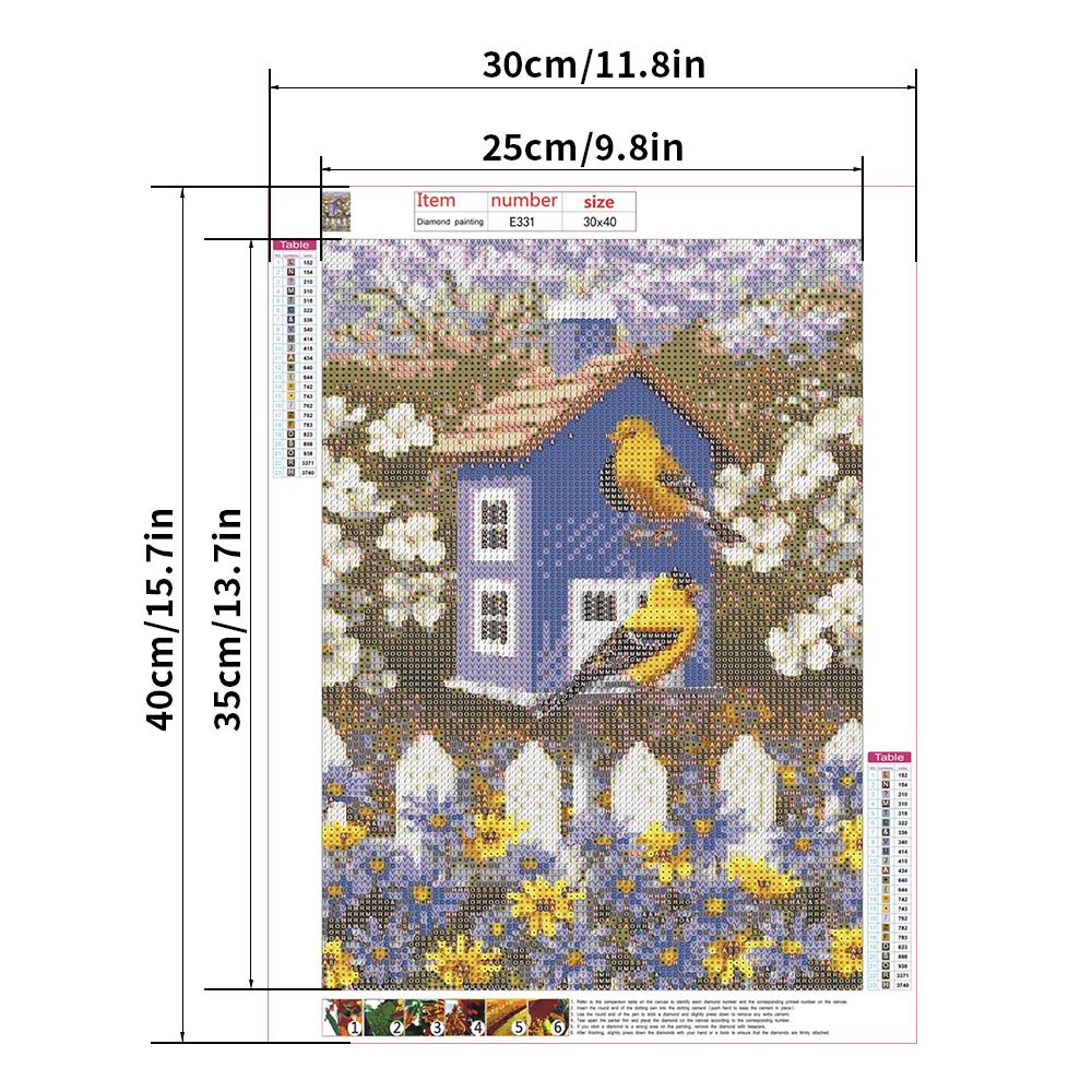 30X40CM Bird 5D Full Diamond Painting DIY Pictures E331
