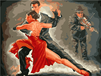 Dance No Framed DIY Oil Painting By Numbers Canvas Wall Art For Living Room Home Decor 40*50CM